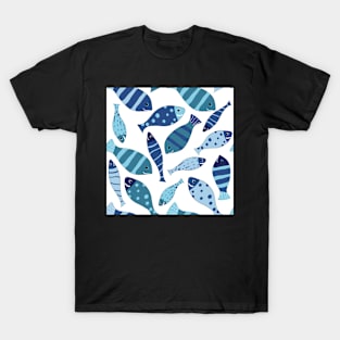 Seamless vector pattern of fish T-Shirt